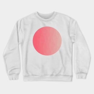 Pink to Coral Abstract Geometric Crewneck Sweatshirt